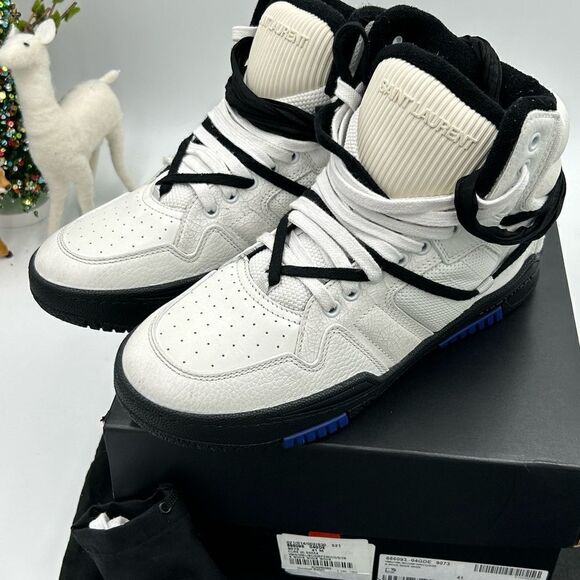 Men’s Saint Laurent cure 05 mid top sneakers size 41 made in Italy - Picture 9 of 11